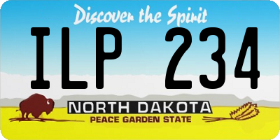 ND license plate ILP234
