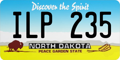 ND license plate ILP235