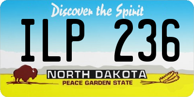 ND license plate ILP236