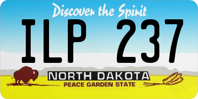 ND license plate ILP237