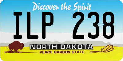 ND license plate ILP238