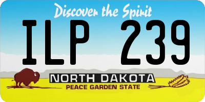 ND license plate ILP239