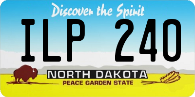 ND license plate ILP240