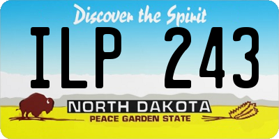 ND license plate ILP243