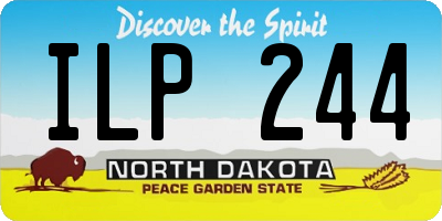 ND license plate ILP244