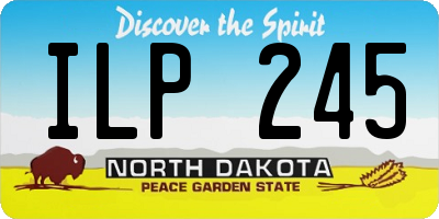 ND license plate ILP245
