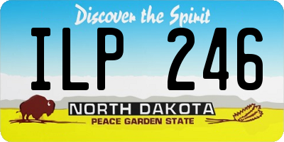 ND license plate ILP246