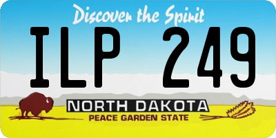 ND license plate ILP249