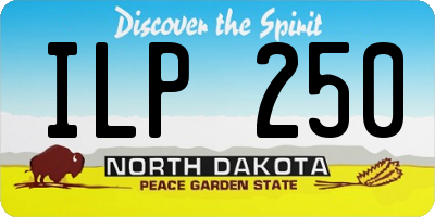 ND license plate ILP250