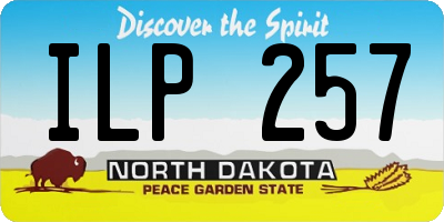 ND license plate ILP257