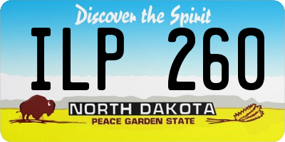 ND license plate ILP260