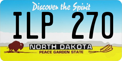 ND license plate ILP270