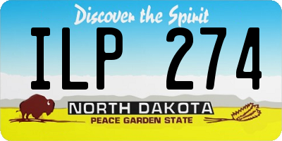 ND license plate ILP274