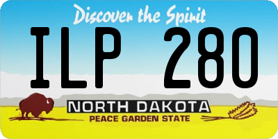ND license plate ILP280