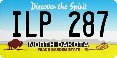 ND license plate ILP287