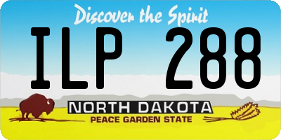 ND license plate ILP288
