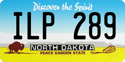 ND license plate ILP289