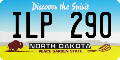 ND license plate ILP290