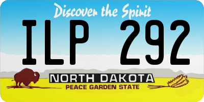 ND license plate ILP292