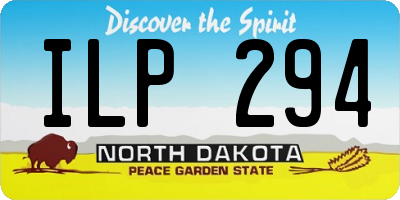 ND license plate ILP294