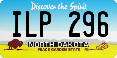 ND license plate ILP296