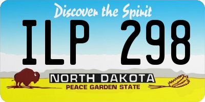 ND license plate ILP298