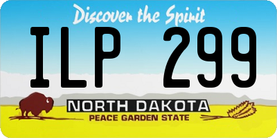 ND license plate ILP299