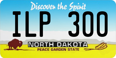 ND license plate ILP300