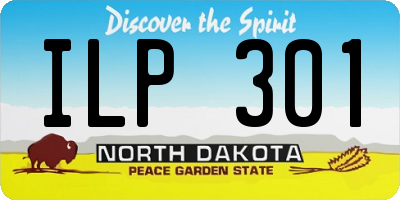 ND license plate ILP301