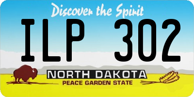 ND license plate ILP302