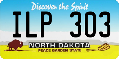 ND license plate ILP303