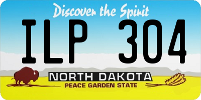 ND license plate ILP304