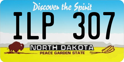 ND license plate ILP307
