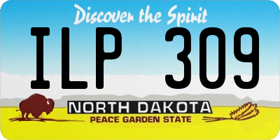 ND license plate ILP309