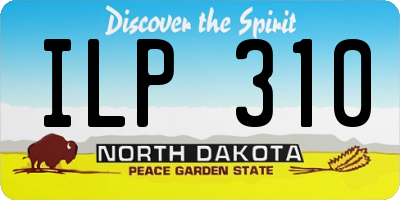 ND license plate ILP310