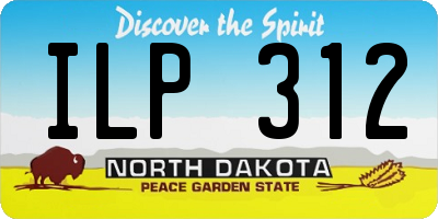 ND license plate ILP312