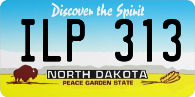 ND license plate ILP313