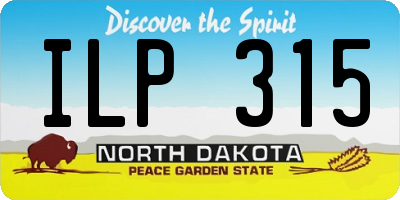 ND license plate ILP315
