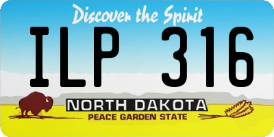 ND license plate ILP316