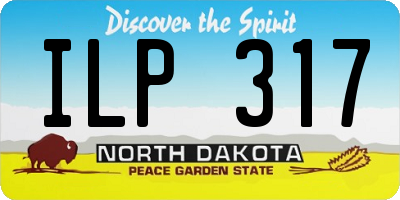 ND license plate ILP317