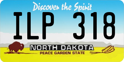 ND license plate ILP318