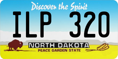 ND license plate ILP320