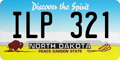 ND license plate ILP321