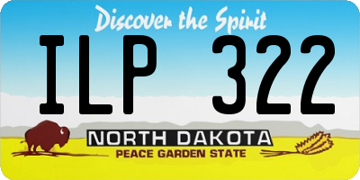 ND license plate ILP322