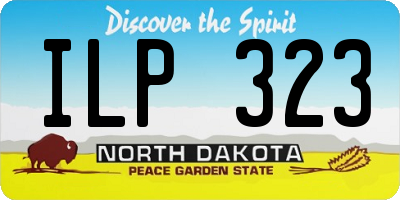 ND license plate ILP323