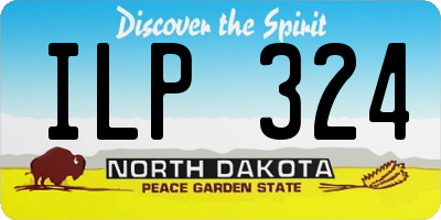 ND license plate ILP324