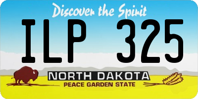 ND license plate ILP325