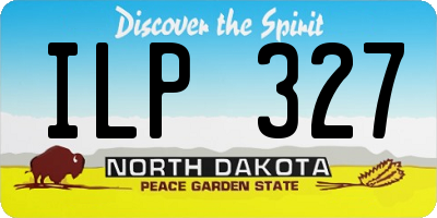 ND license plate ILP327