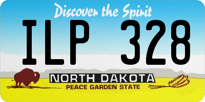 ND license plate ILP328
