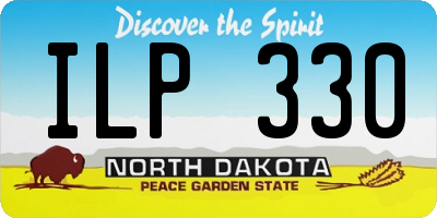ND license plate ILP330